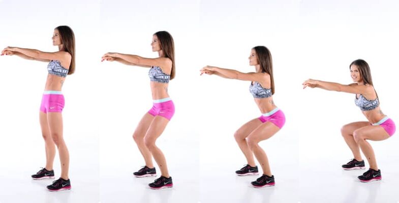 Des squats pour perdre du poids et renforcer les muscles des jambes et des fessiers. 